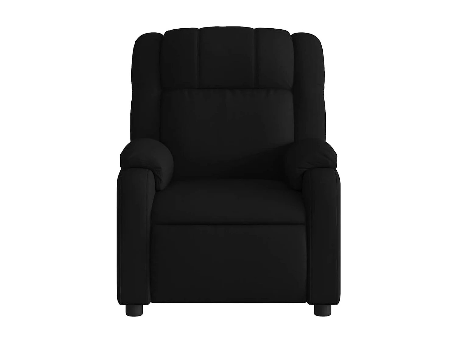 Fauteuil de massage inclinable Noir Tissu