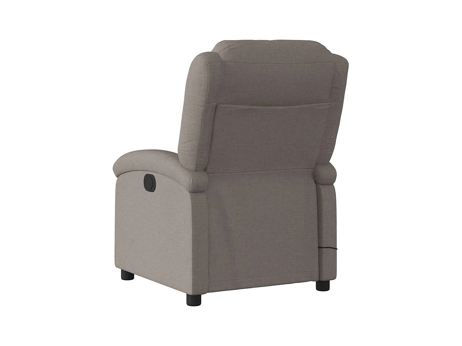 Massagesessel Taupe Stoff