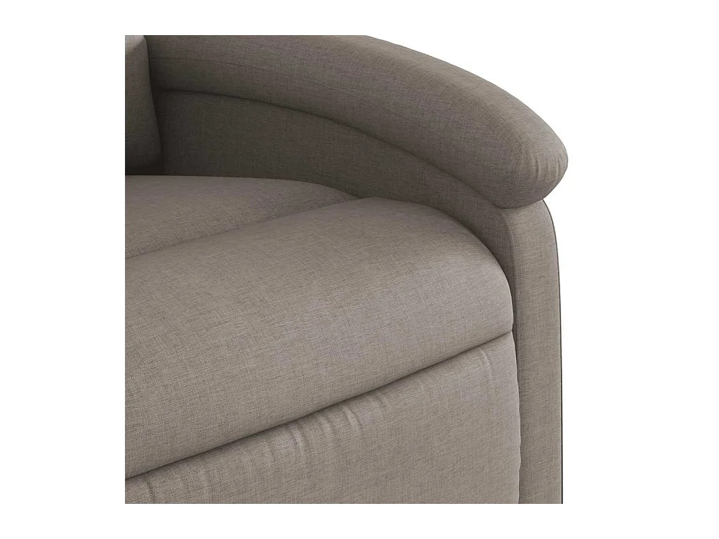 Massagesessel Taupe Stoff