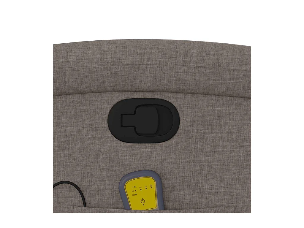 Massagesessel Taupe Stoff