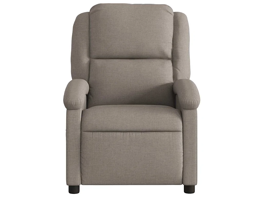 Poltrona Massaggiante Reclinabile Tortora in Tessuto