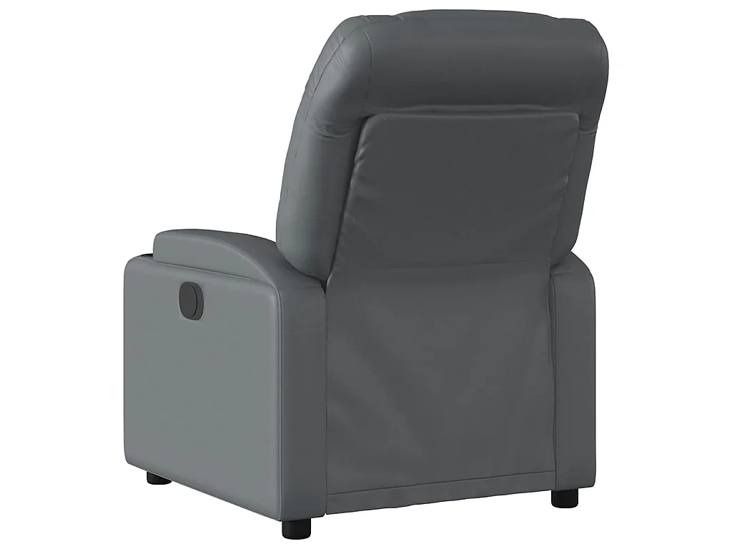 Fauteuil de massage inclinable Gris Similicuir