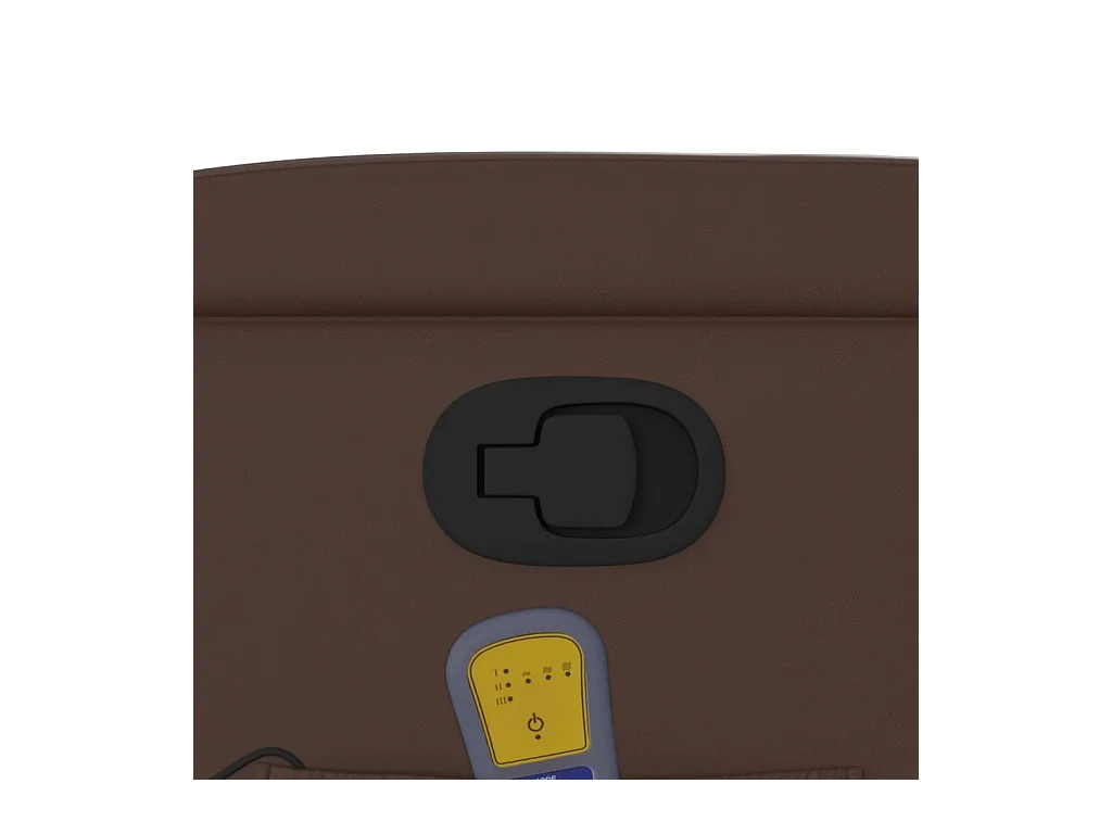 Fauteuil de massage inclinable Marron Similicuir