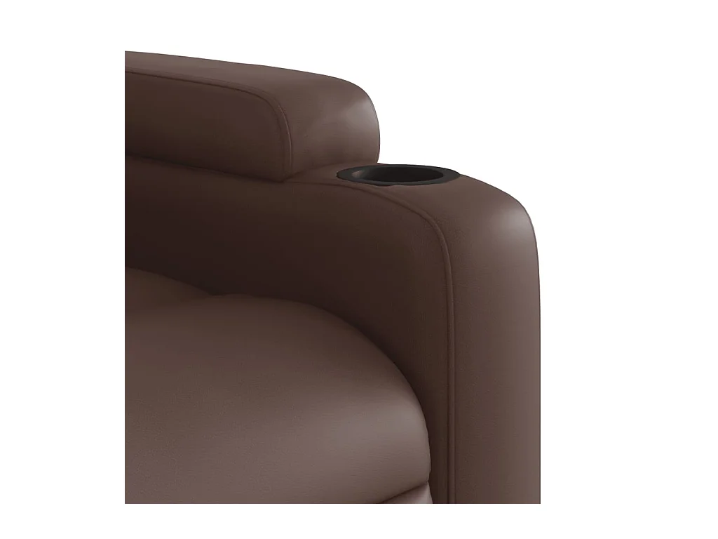 Fauteuil de massage inclinable Marron Similicuir