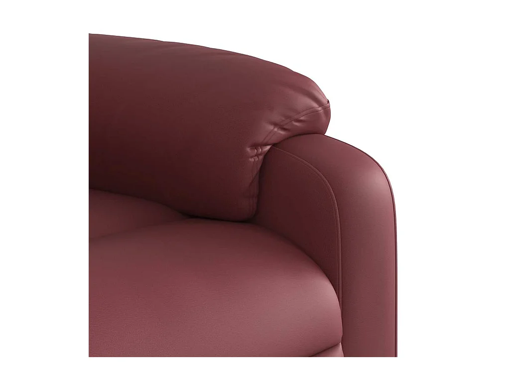 Fauteuil de massage inclinable Rouge bordeaux Similicuir