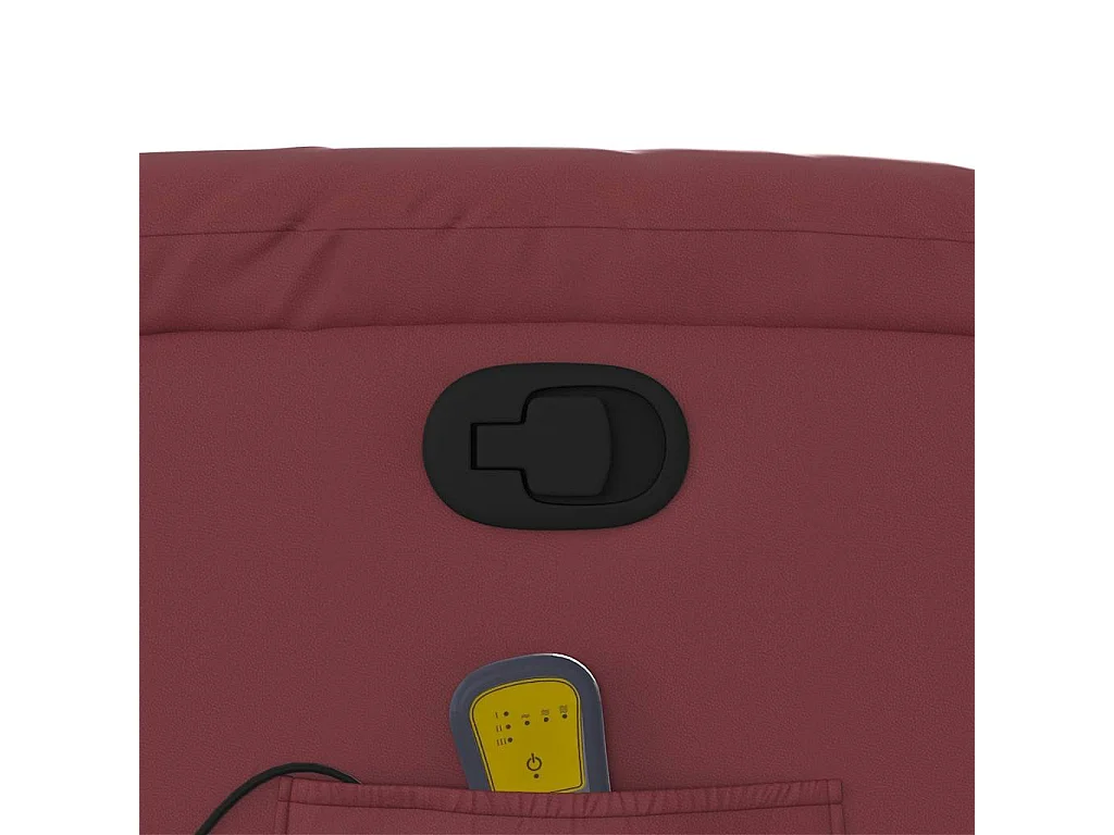 Fauteuil de massage inclinable Rouge bordeaux Similicuir