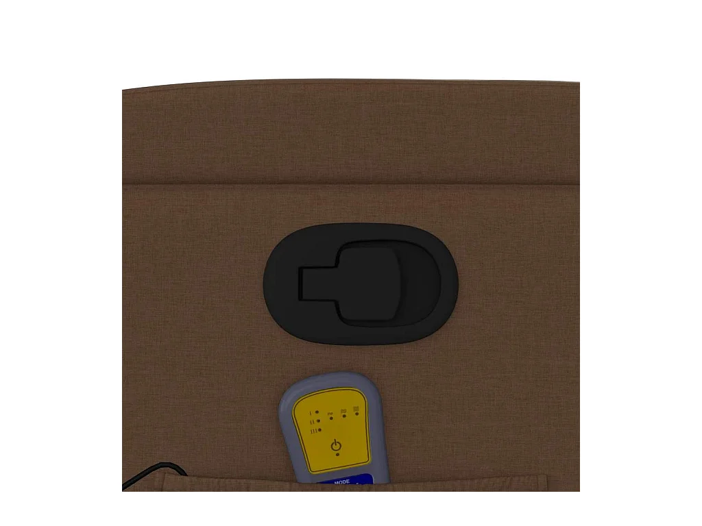 Massagestoel verstelbaar stof bruin