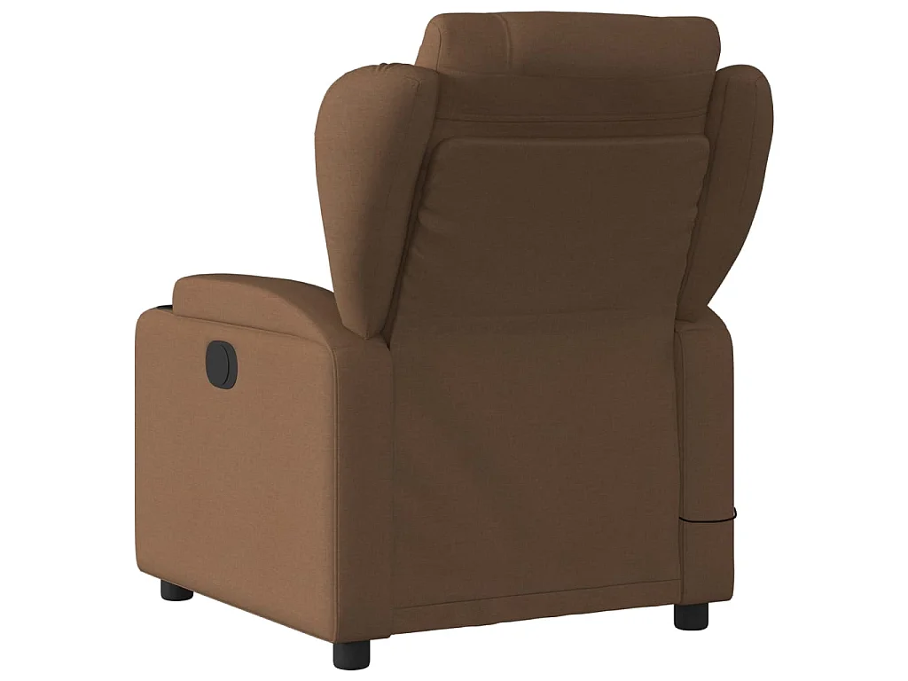 Fauteuil de massage inclinable Marron Tissu