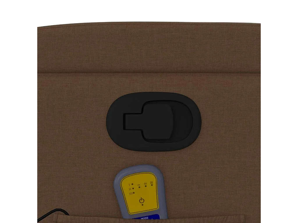 Fauteuil de massage inclinable Marron Tissu