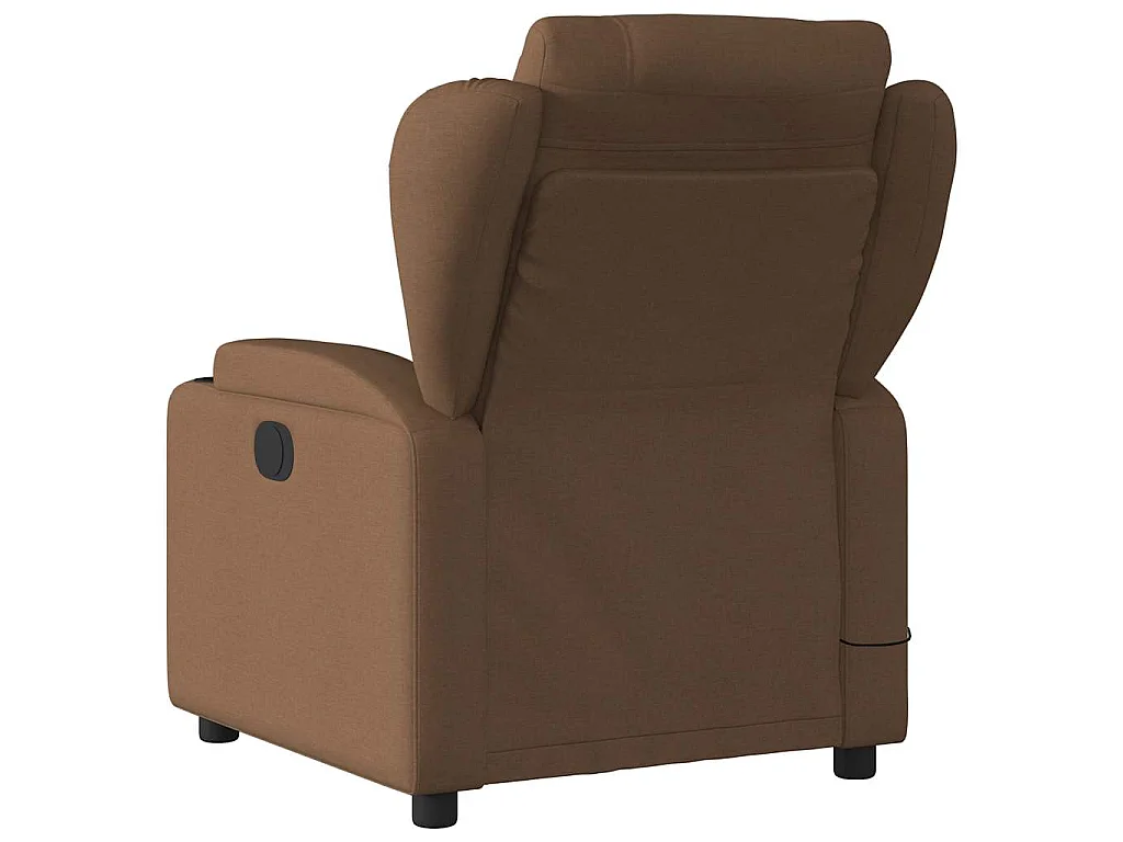 Fauteuil de massage inclinable Marron Tissu