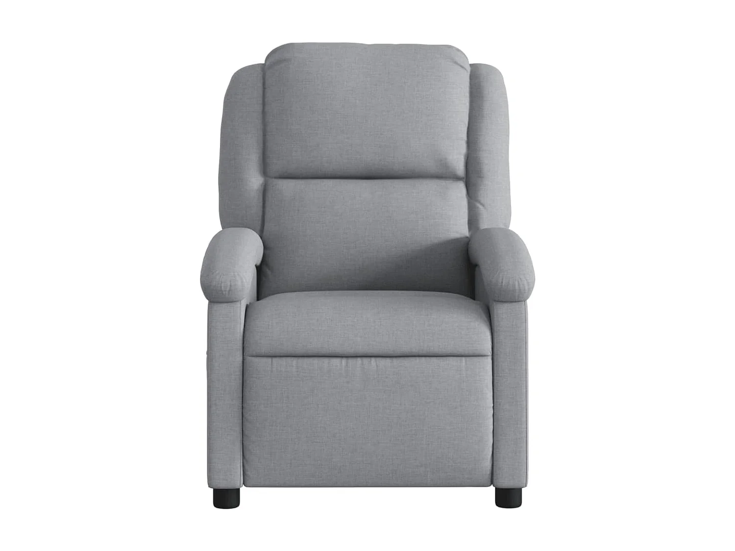 Fauteuil de massage inclinable Gris clair Tissu