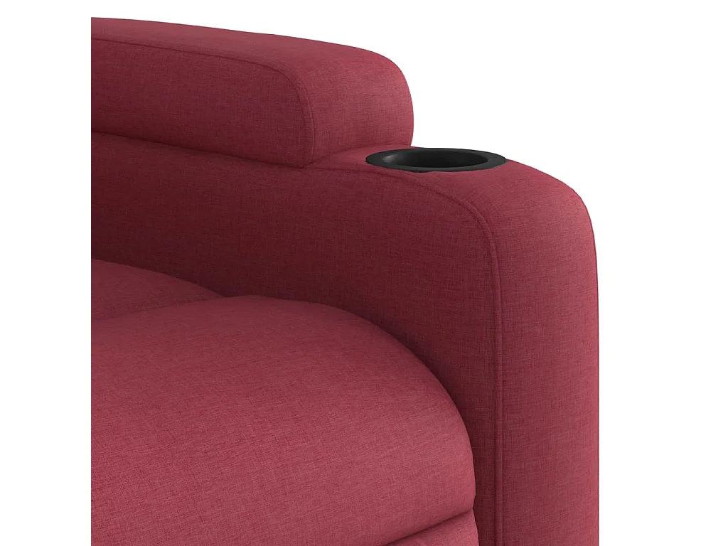 Fauteuil de massage inclinable Rouge bordeaux Tissu