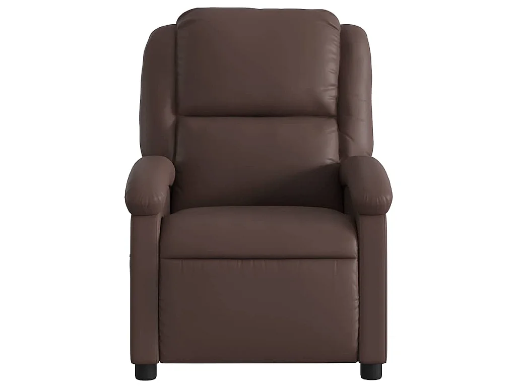 Fauteuil de massage inclinable Marron Similicuir