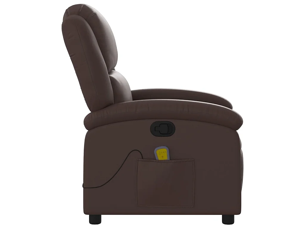 Fauteuil de massage inclinable Marron Similicuir