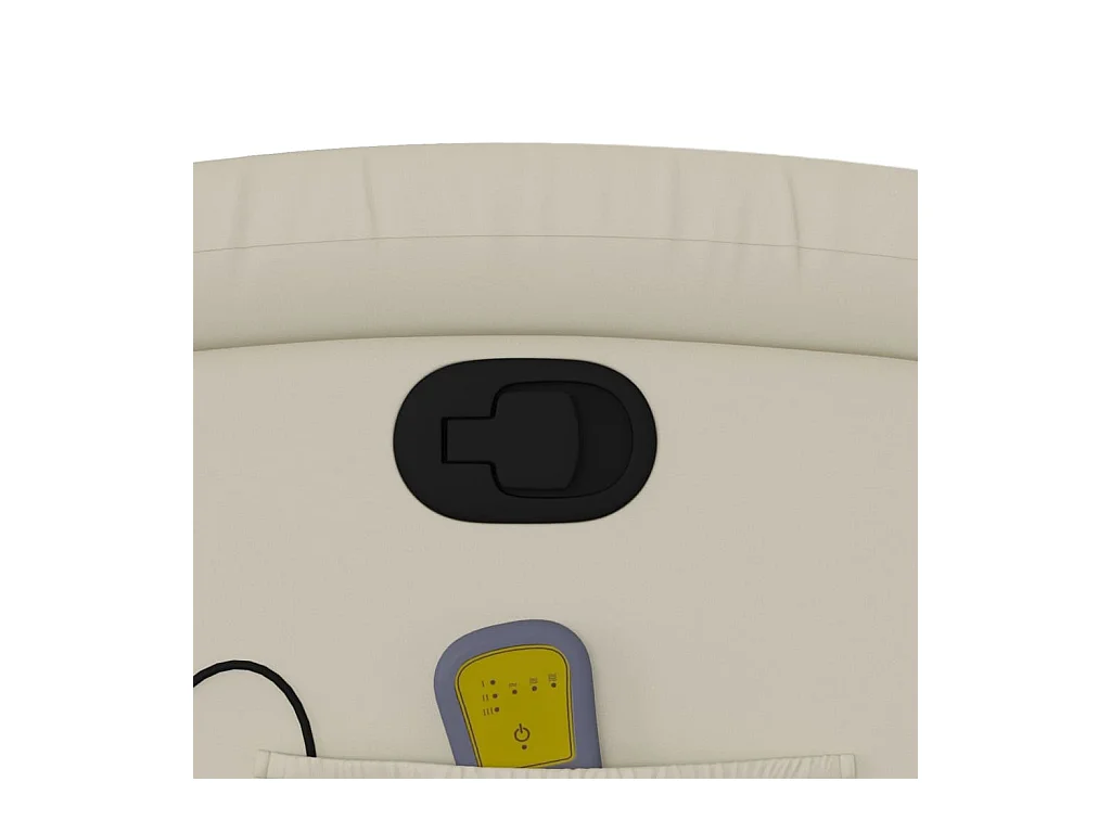 Massagestoel verstelbaar kunstleer crème