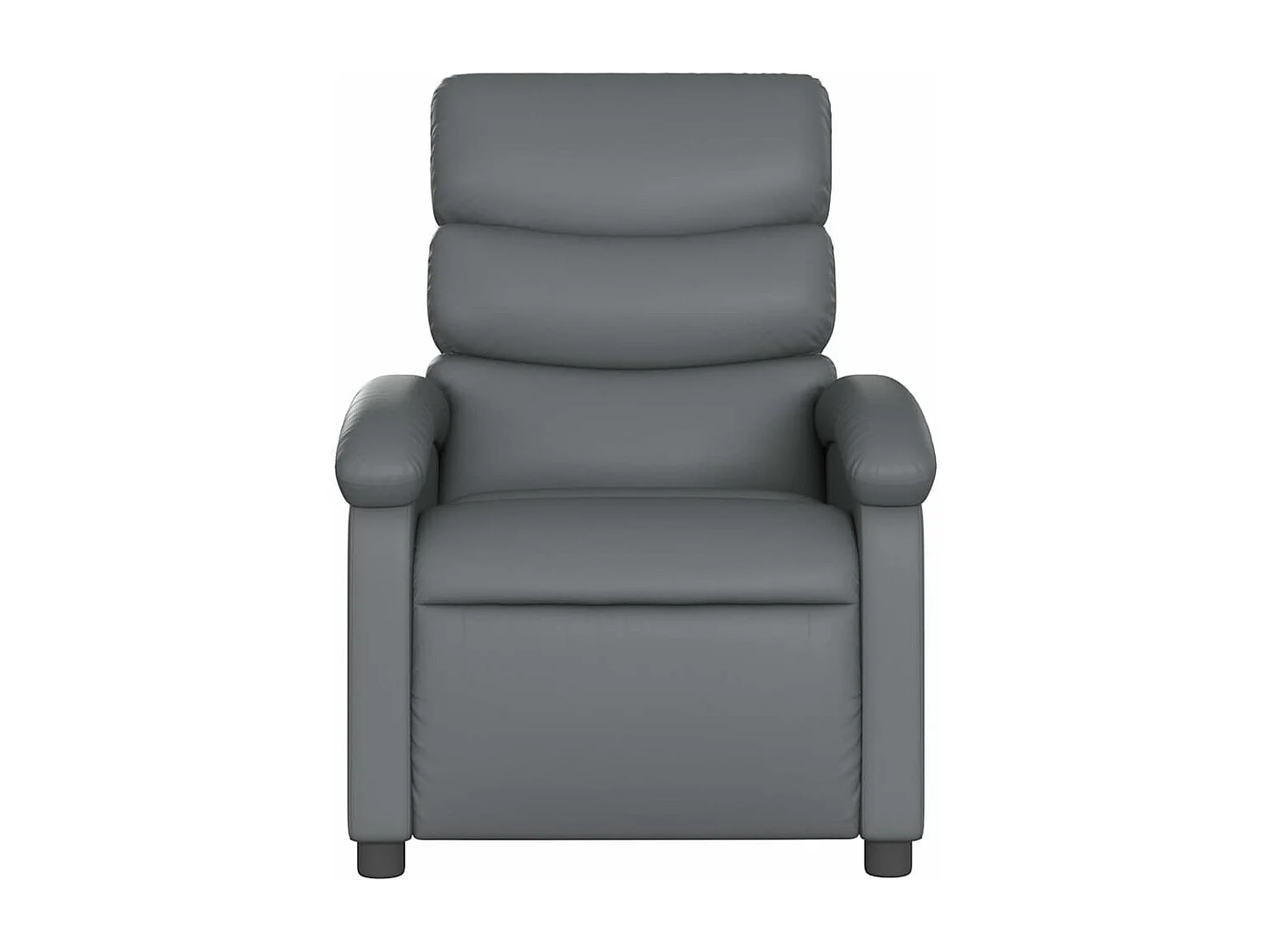 Fauteuil de massage inclinable Gris Similicuir