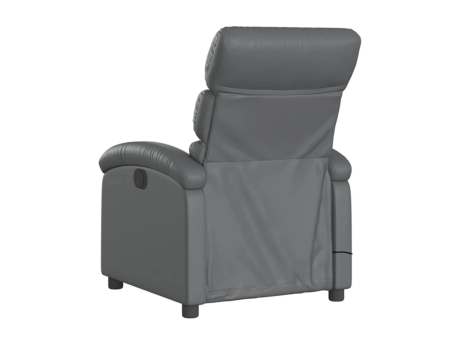 Fauteuil de massage inclinable Gris Similicuir