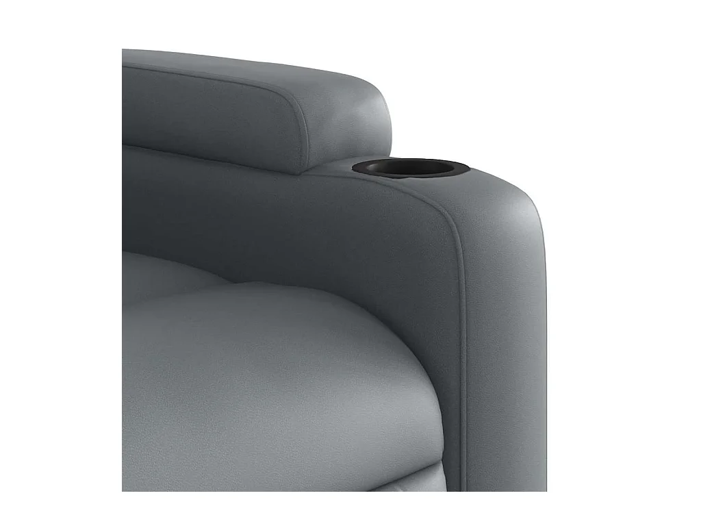 Fauteuil de massage inclinable Gris Similicuir