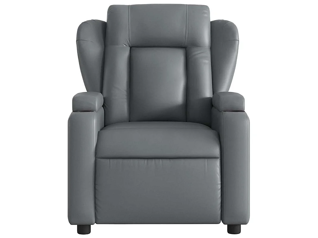 Fauteuil de massage inclinable Gris Similicuir