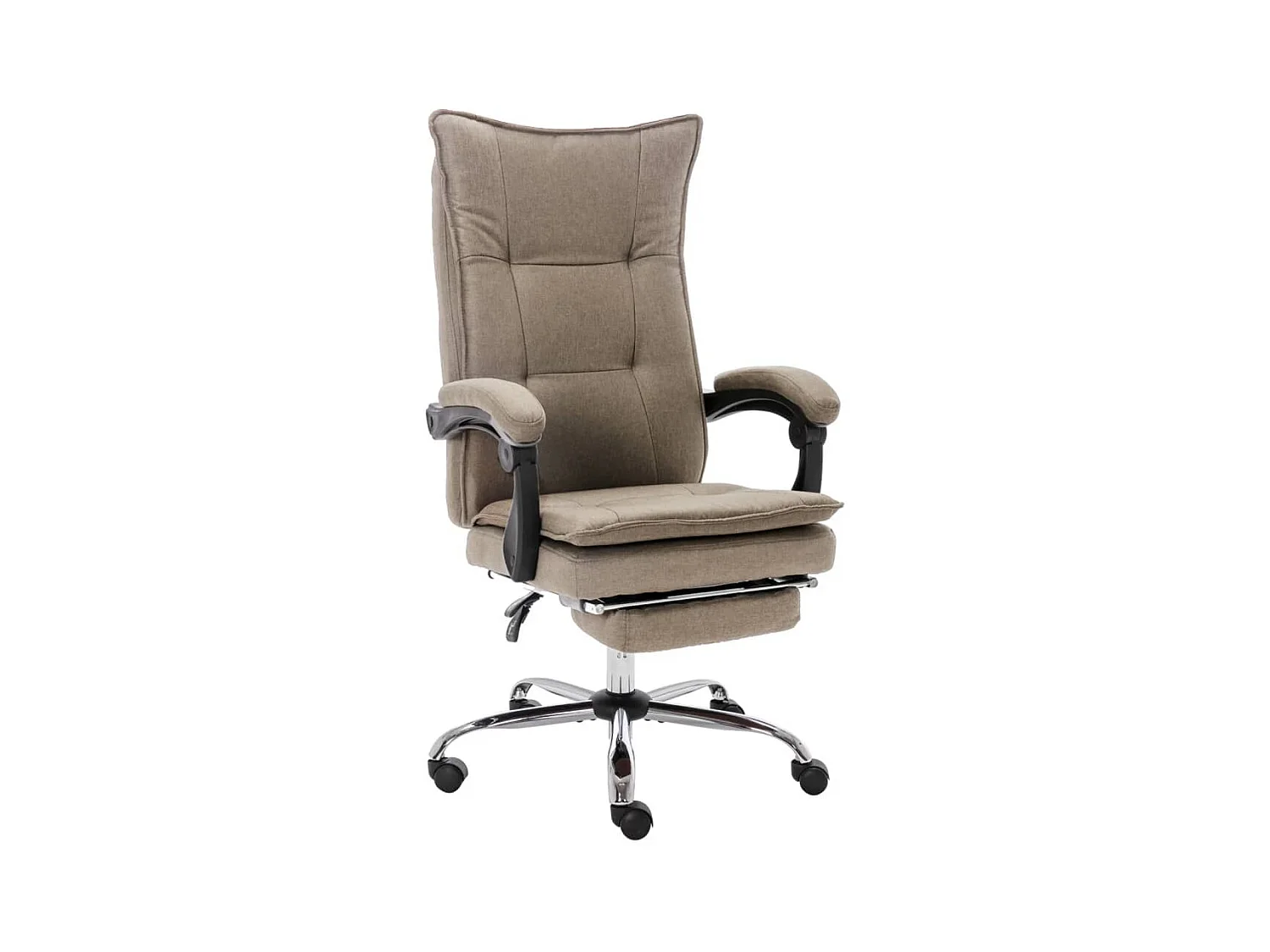 Kantoorstoel stof taupe