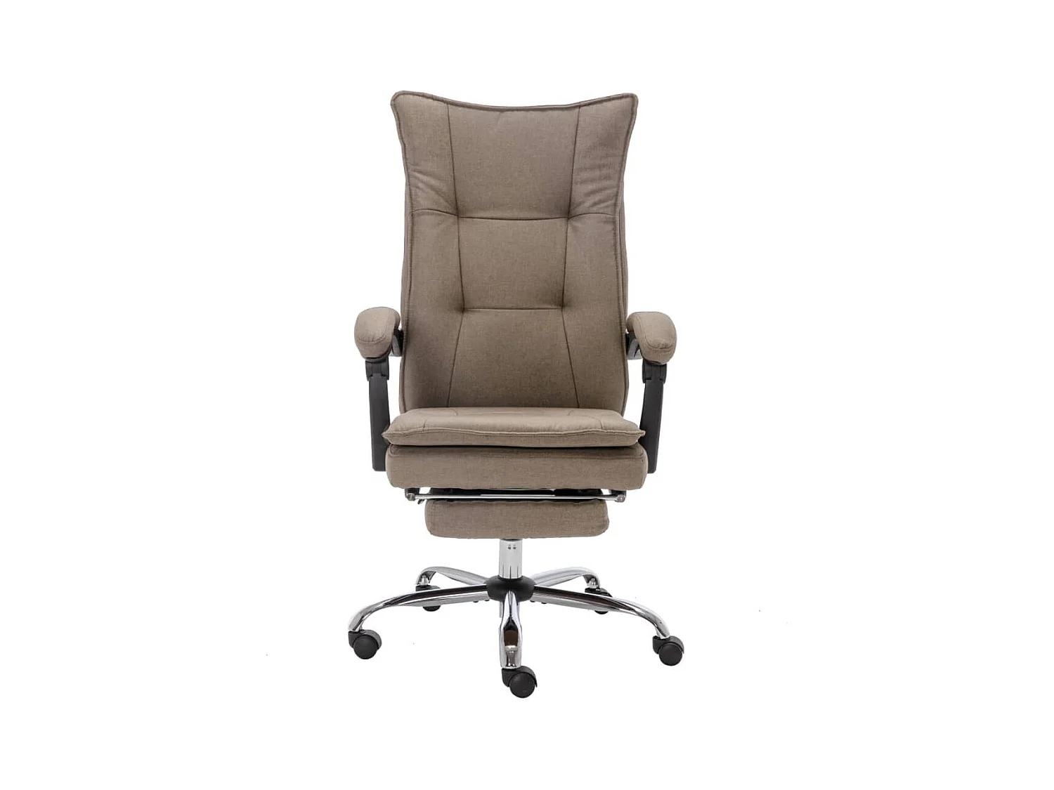 Kantoorstoel stof taupe