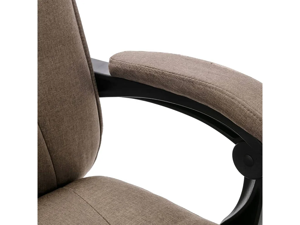 Chaise de bureau Taupe Tissu