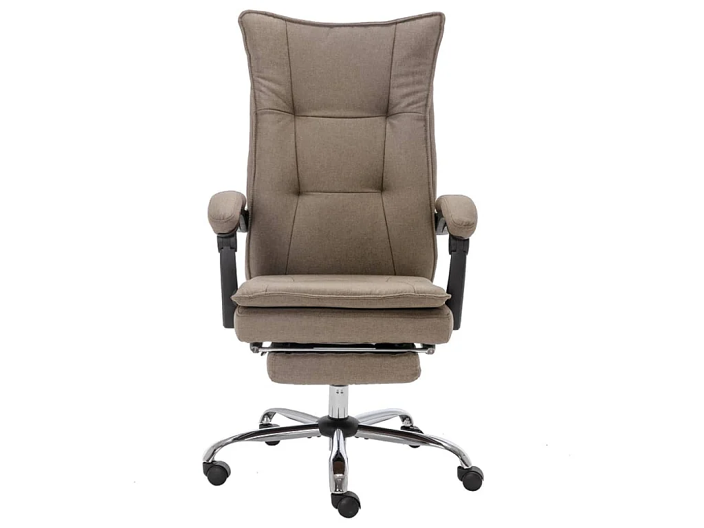 Chaise de bureau Taupe Tissu