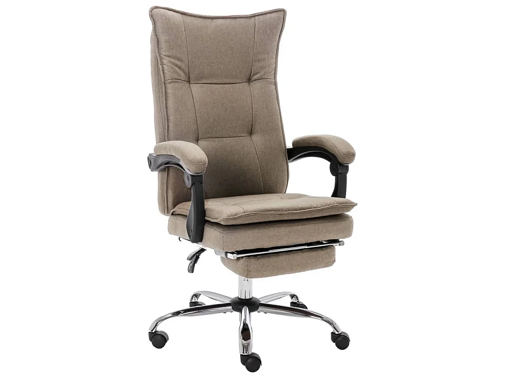 Chaise de bureau Taupe Tissu