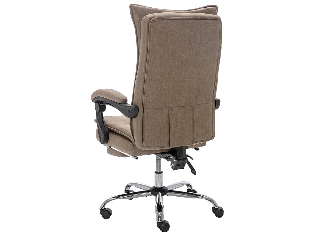 Chaise de bureau Taupe Tissu