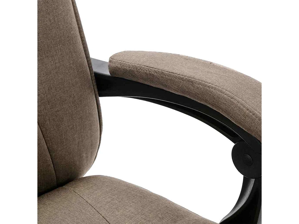 Chaise de bureau Taupe Tissu