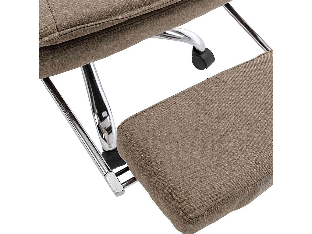 Chaise de bureau Taupe Tissu