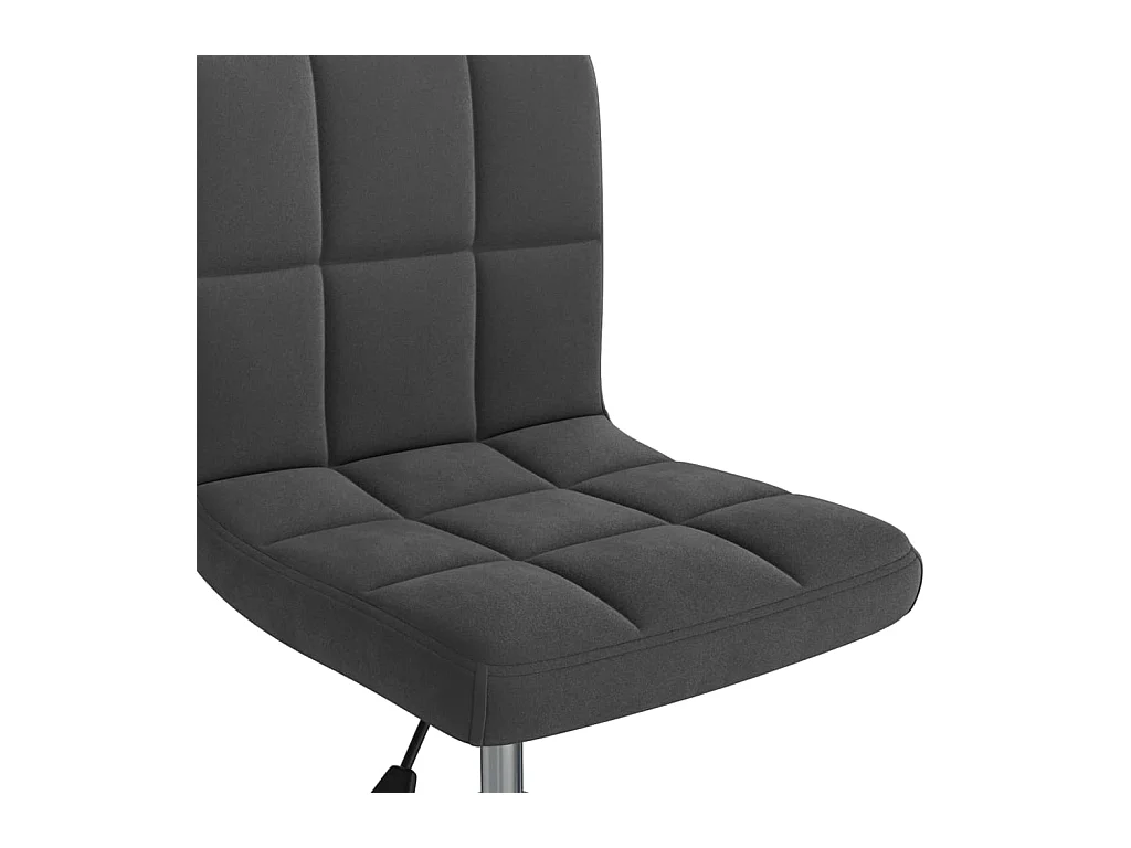 Sedia Girevole da Ufficio Nera in Velluto