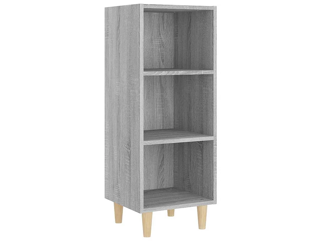 Dressoir 34,5x32,5x90 cm bewerkt hout grijs sonoma eikenkleurig