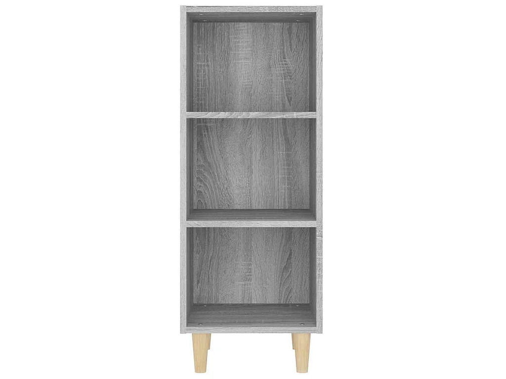Dressoir 34,5x32,5x90 cm bewerkt hout grijs sonoma eikenkleurig