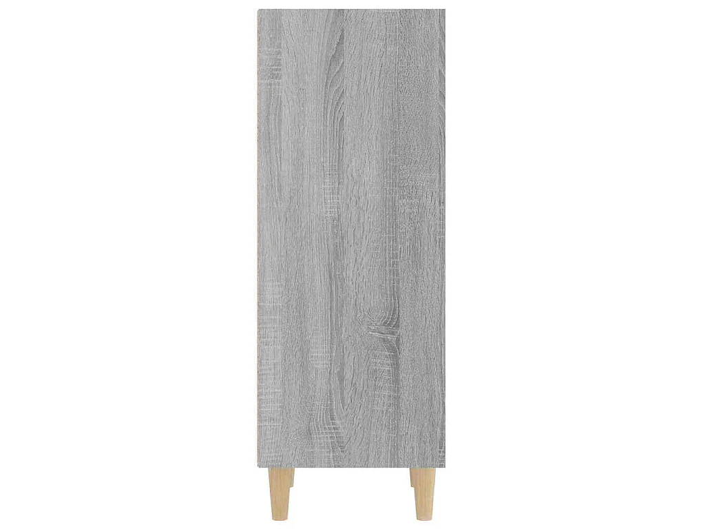 Dressoir 34,5x32,5x90 cm bewerkt hout grijs sonoma eikenkleurig