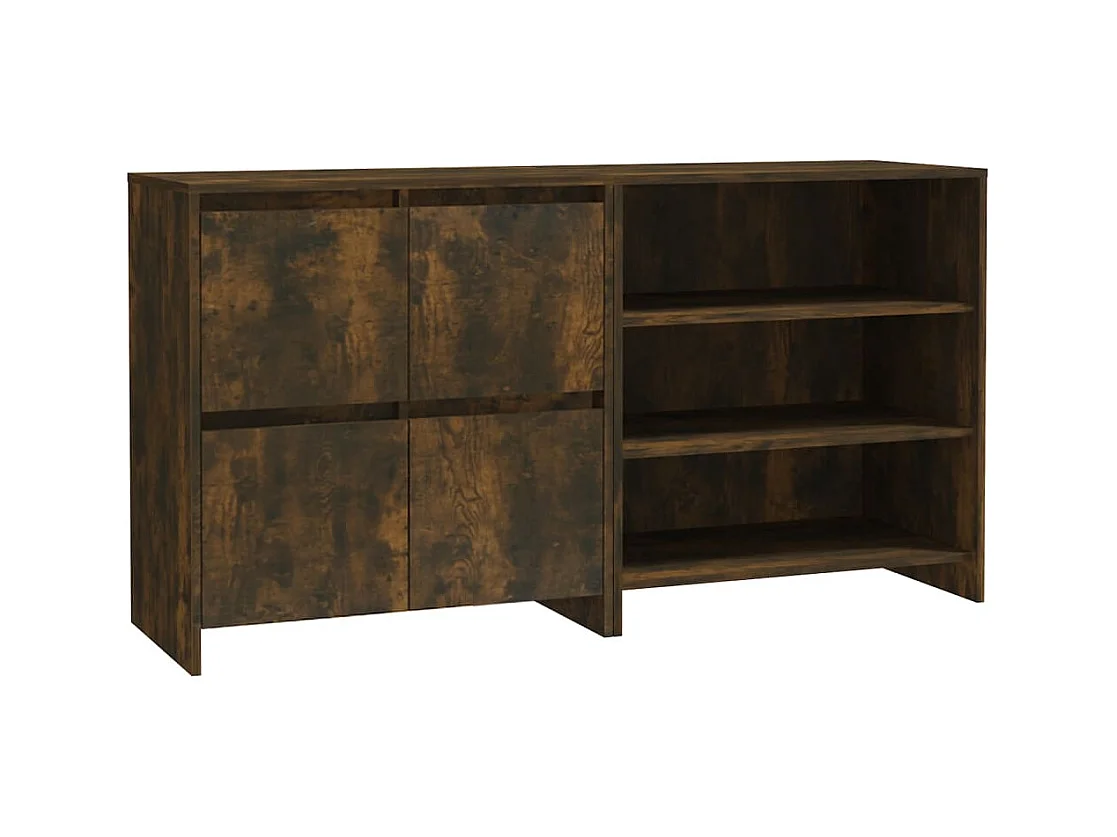 Buffets 2 pcs Chêne fumé Bois d'ingénierie