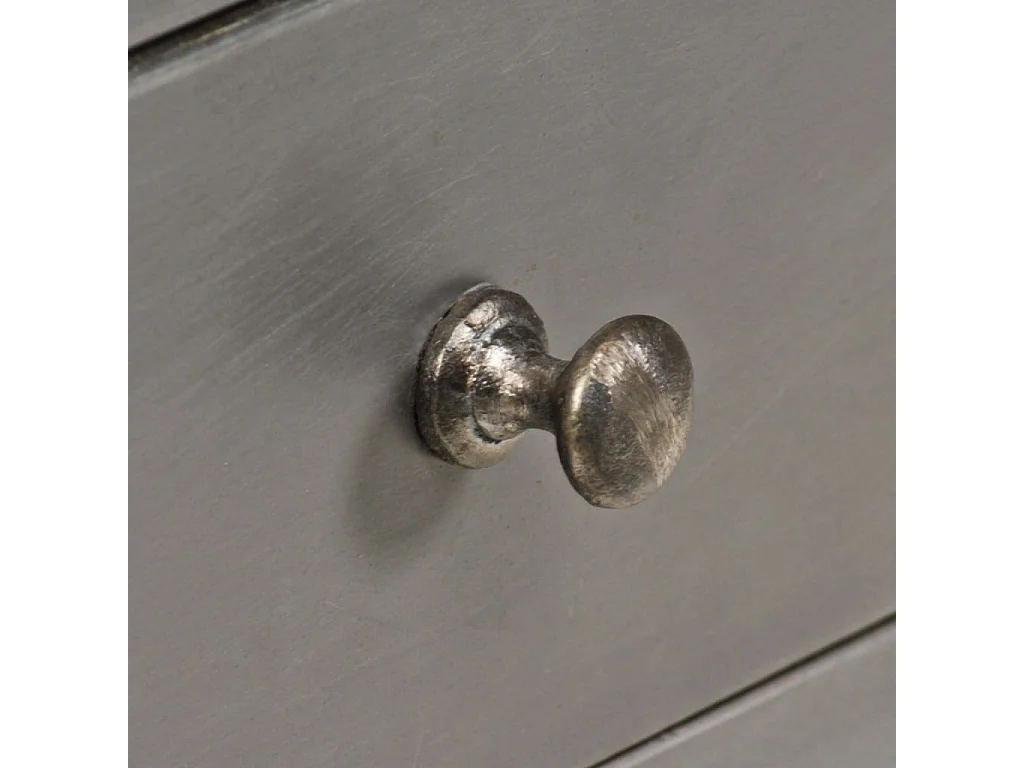 Buffet Bois de manguier massif et acier 65x33x76 cm