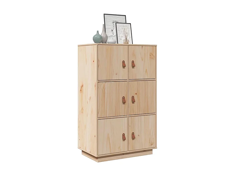 Highboard 67x40x108,5 cm Massivholz Kiefer
