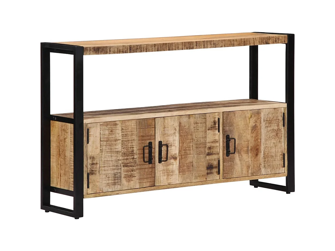 Armoire latérale 120x30x75 cm Bois de manguier solide