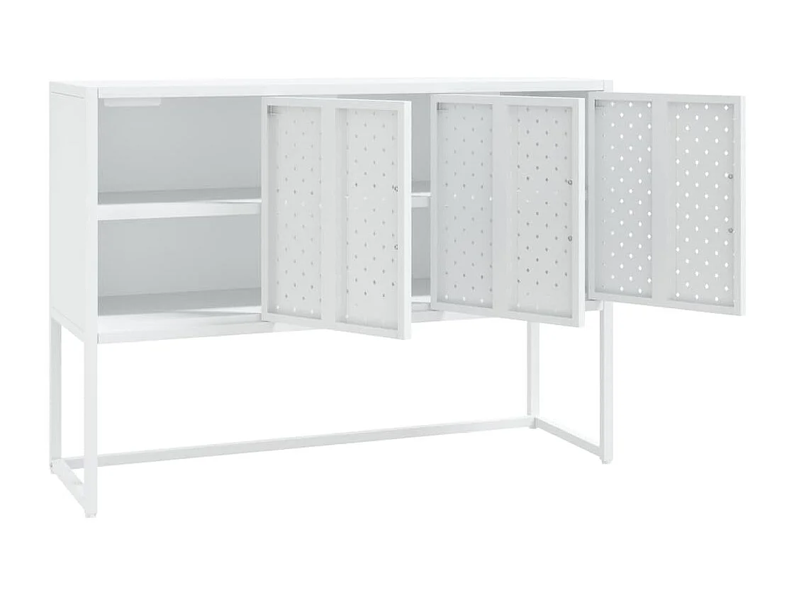 Sideboard Weiß 105x35x75 cm Stahl