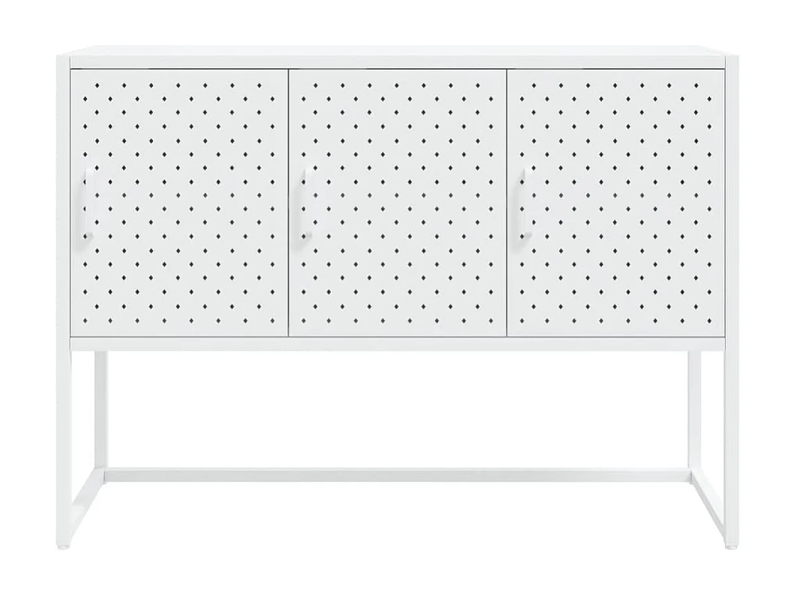 Sideboard Weiß 105x35x75 cm Stahl