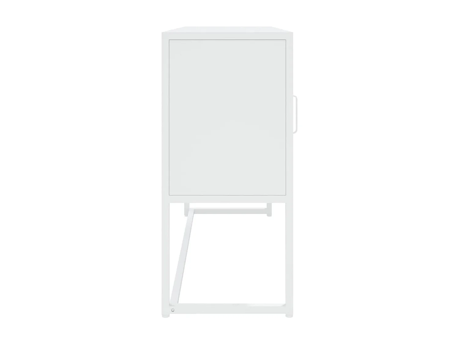 Sideboard Weiß 105x35x75 cm Stahl