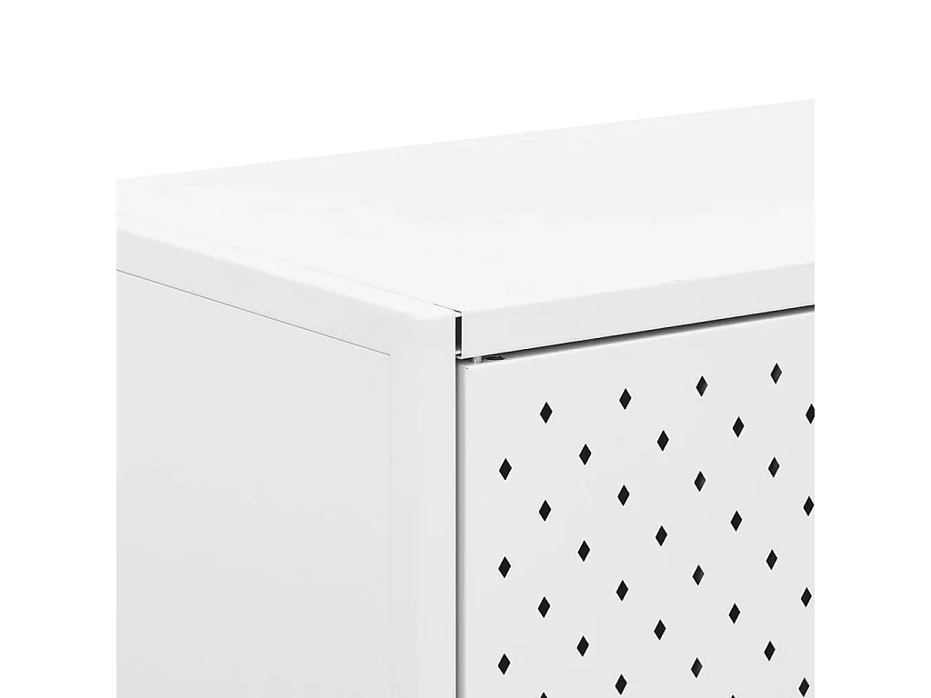 Sideboard Weiß 105x35x75 cm Stahl