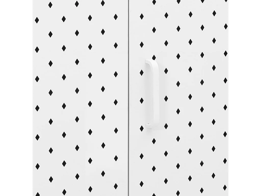 Sideboard Weiß 105x35x75 cm Stahl