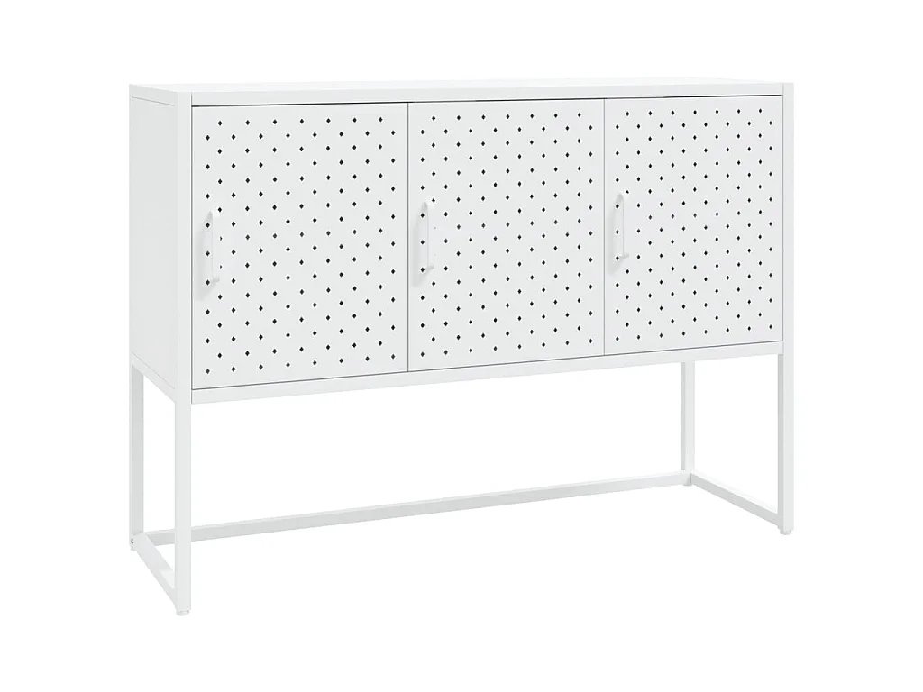 Buffet Blanc 105x35x75 cm Acier