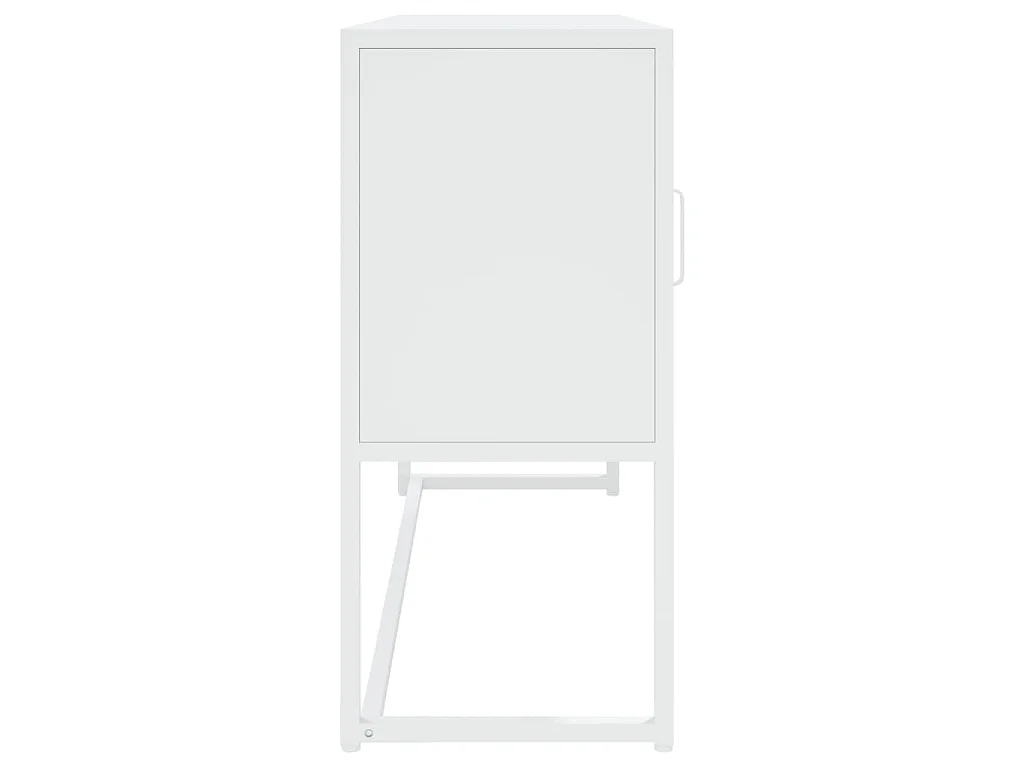 Buffet Blanc 105x35x75 cm Acier