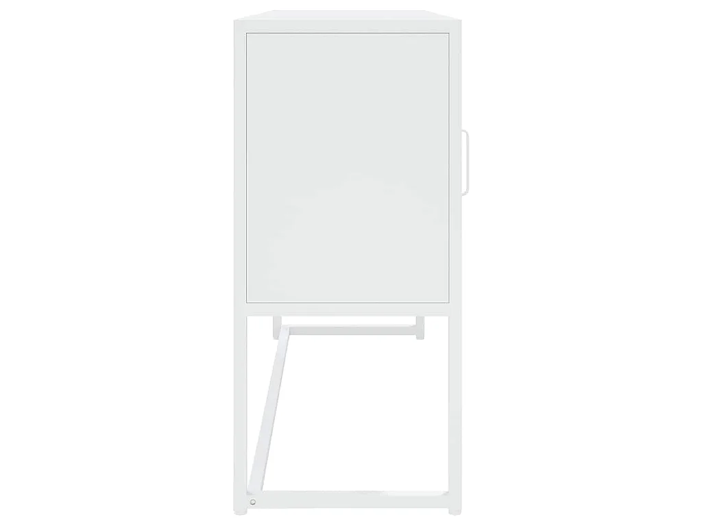 Dressoir 105x35x75 cm staal wit