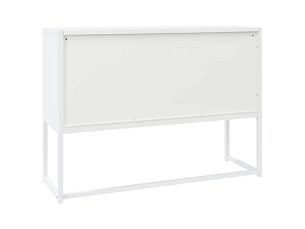 Dressoir 105x35x75 cm staal wit
