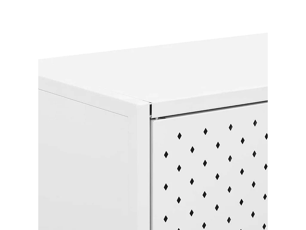 Dressoir 105x35x75 cm staal wit