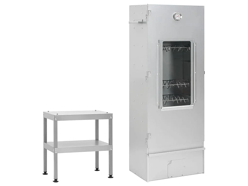 BBQ-rookoven met tafel gegalvaniseerd staal